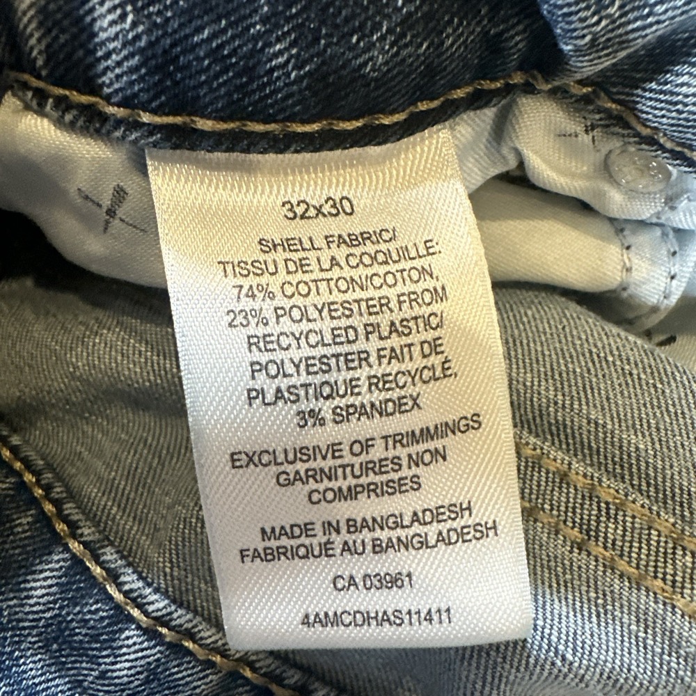 Vintage 90s Levis 501 Distressed Faded Blue Jeans Pants Size 32x30 - Picture 4 of 8